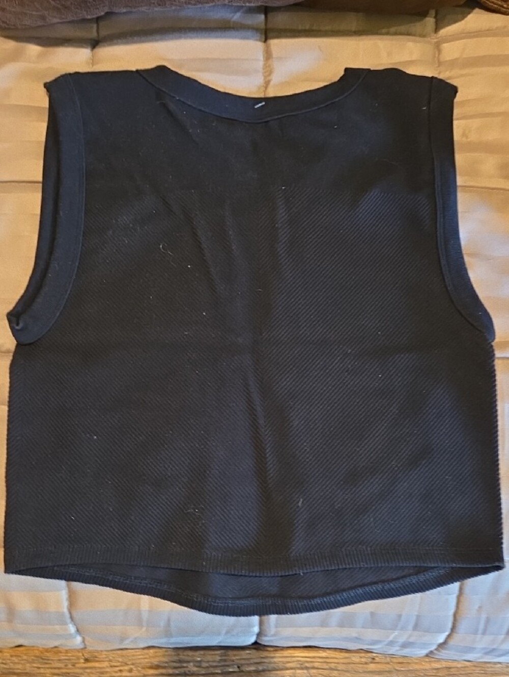 FP Movement by Free People Black Ribbed Crop Tank - Picture 4 of 6